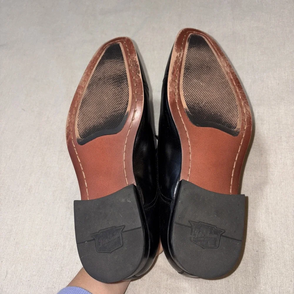 Men's FLORSHEIM Corbetta‎ Cap Toe Dress Shoes Black Leather 14180-001 Size 9D